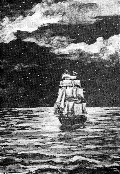 Б. К. Винокуров. Иллюстрация к главе «Плавание в атлантических т